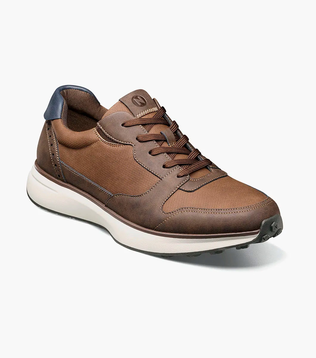 Nunn Bush KORE Swift Moc Toe Sneaker Comfort Brown Multi 85151-249