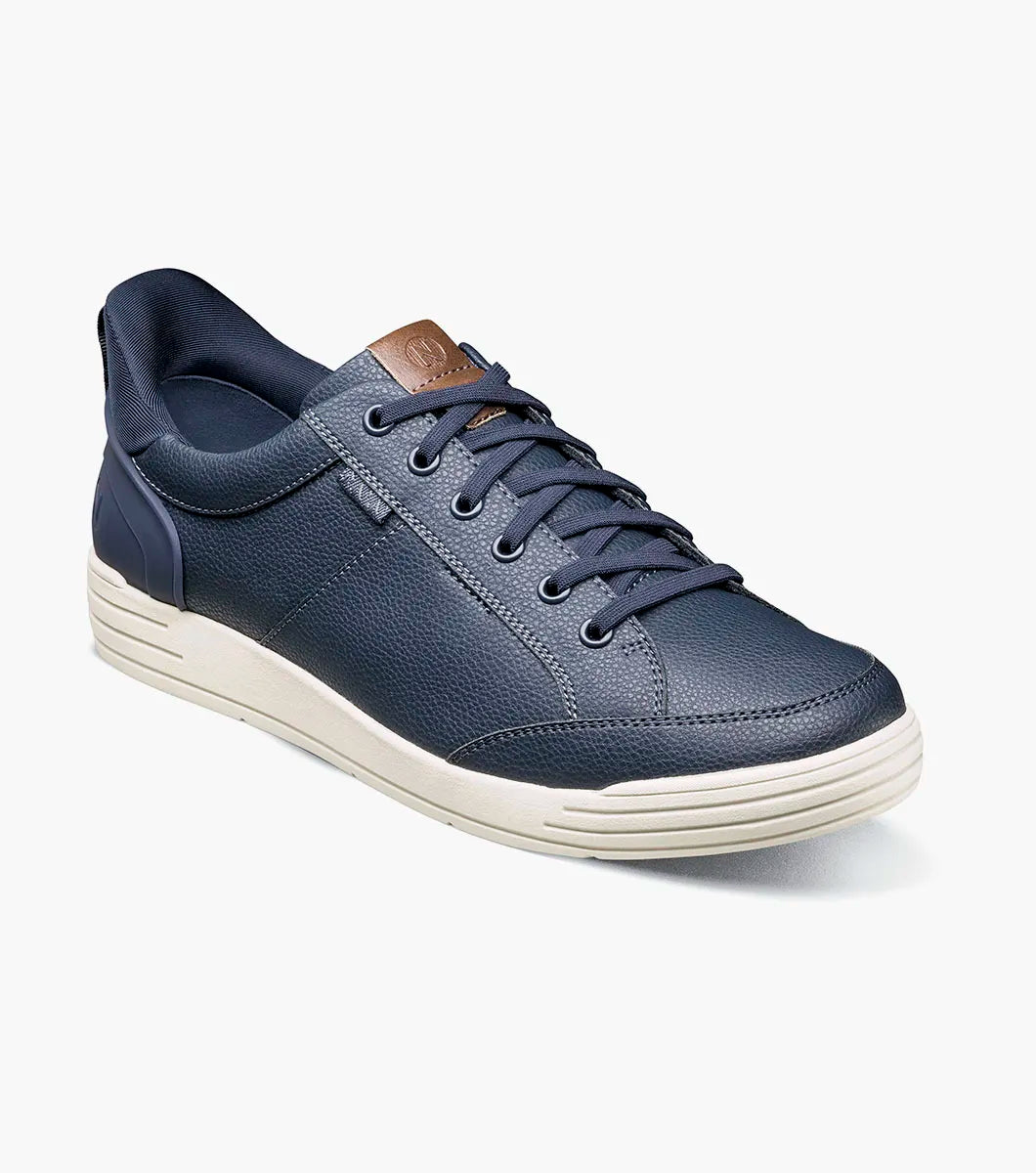 Nunn Bush KORE City Walk EZ Lace To Toe Oxford Sneaker Navy Multi 85152-492