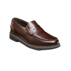 Nunn Bush Odin II Moc Toe Penny Loafer Shoes Burgundy 85154-601