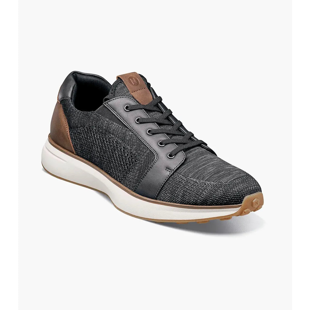 Nunn Bush KORE Swift Knit Lace Up Toe Sneaker Lightweight Black Multi 85156-009