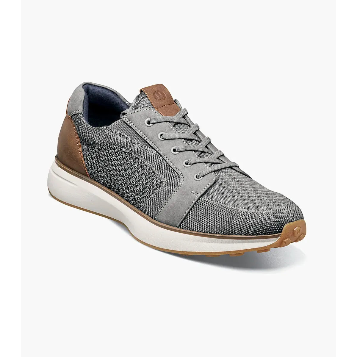 Nunn Bush KORE Swift Knit Lace Up Toe Sneaker Lightweight Gray Multi 85156-062