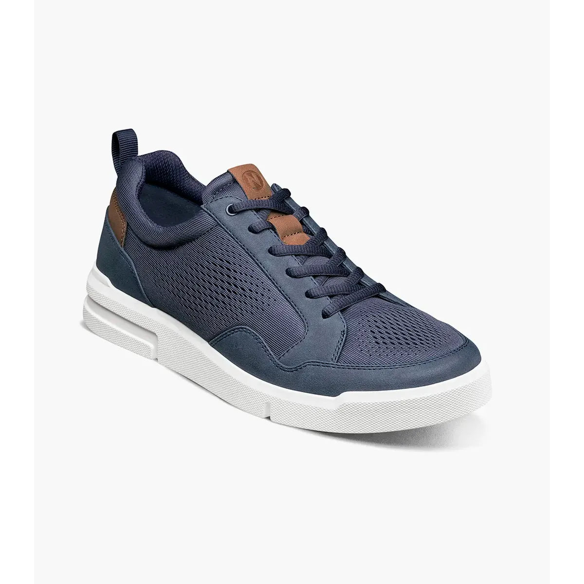 Nunn Bush KORE City Rally Mesh Moc Toe Sneaker Navy Multi 85157-492