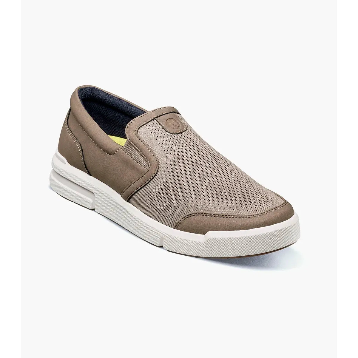Nunn Bush KORE City Rally Mesh Moc Toe Slip On Walking Shoes Cargo 85159-304