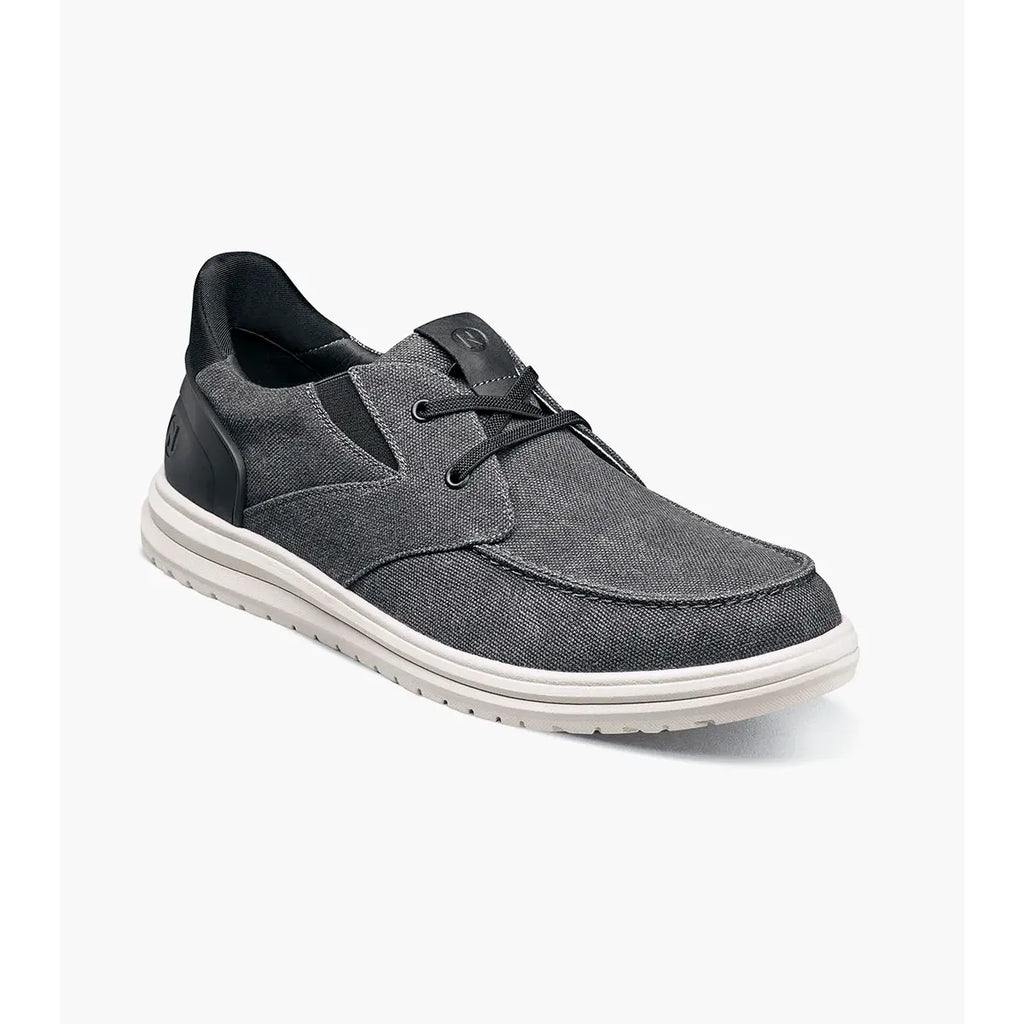 Nunn Bush Brew City EZ Hands Free Canvas Lace Moc Toe Slip On Black 85164-009