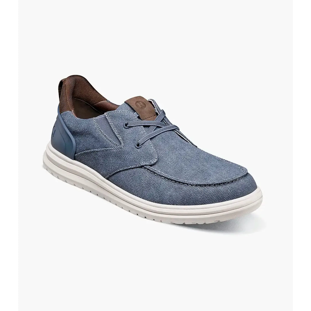 Nunn Bush Brew City EZ Hands Free Canvas Lace Moc Toe Slip On Navy 85164-492