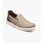 Nunn Bush Brew City EZ Hands Free Canvas Moc Toe Slip On Stone Multi 85165-285