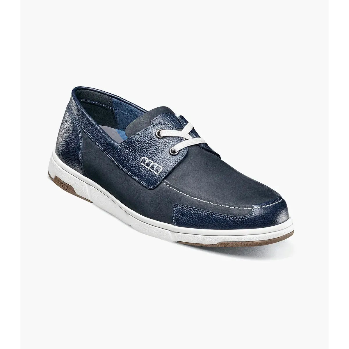 Nunn Bush Luca Moc Toe Boat Shoe Lightweight Navy Multi 85172-492