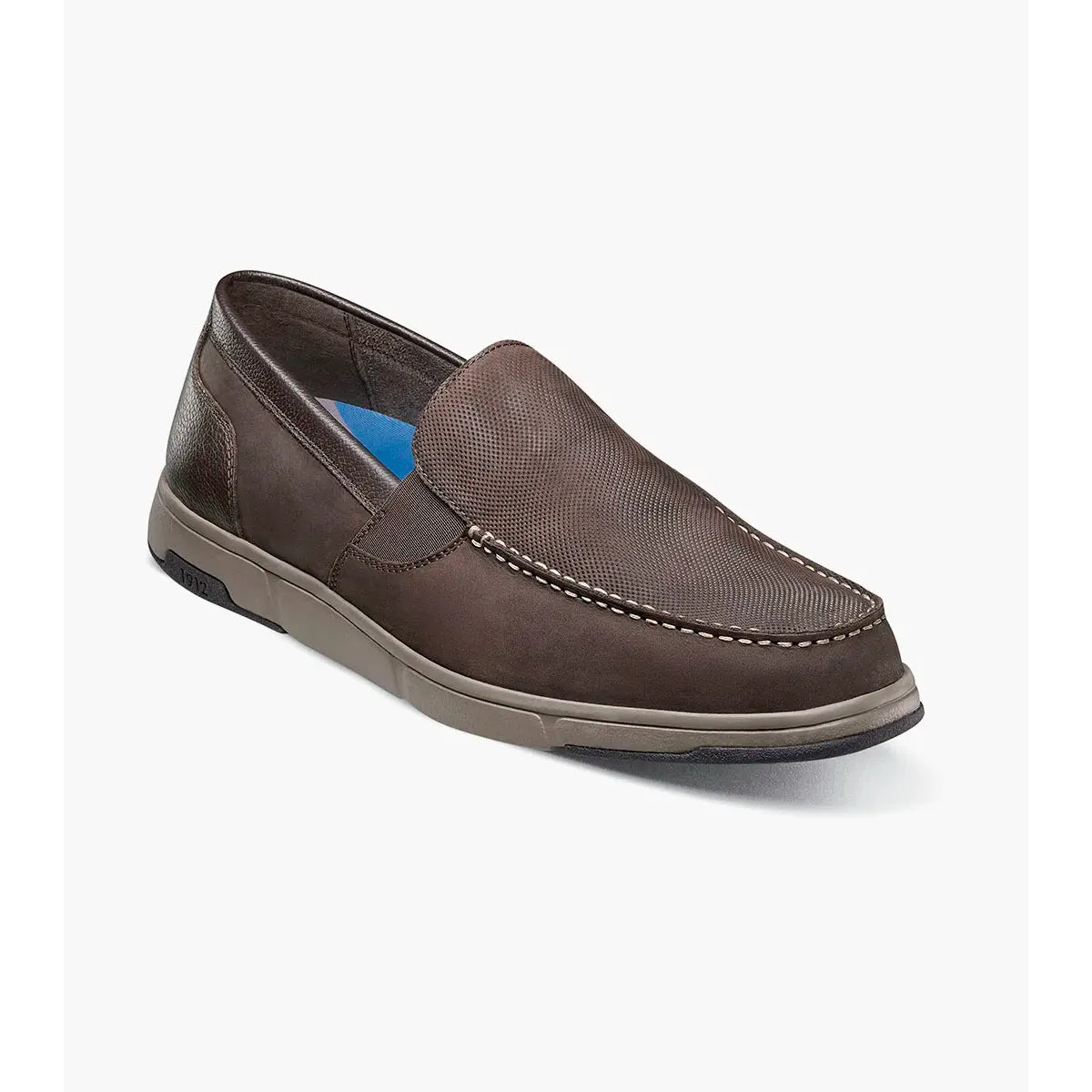 Nunn Bush Luca Moc Toe Venetian Slip On Shoes Leather Brown 85173-200