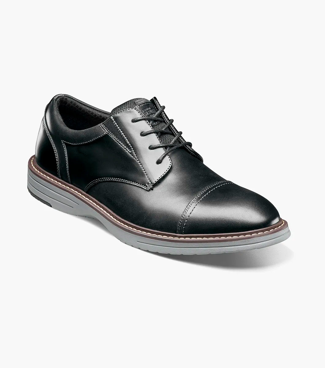 Nunn Bush Griff Cap Toe Oxford Shoes Black 85176-009