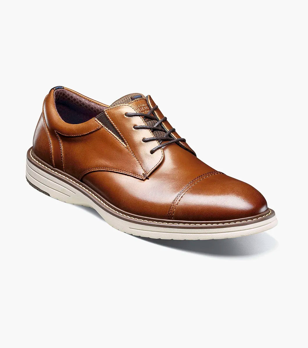 Nunn Bush Griff Cap Toe Oxford Shoes Cognac Multi 85176-229