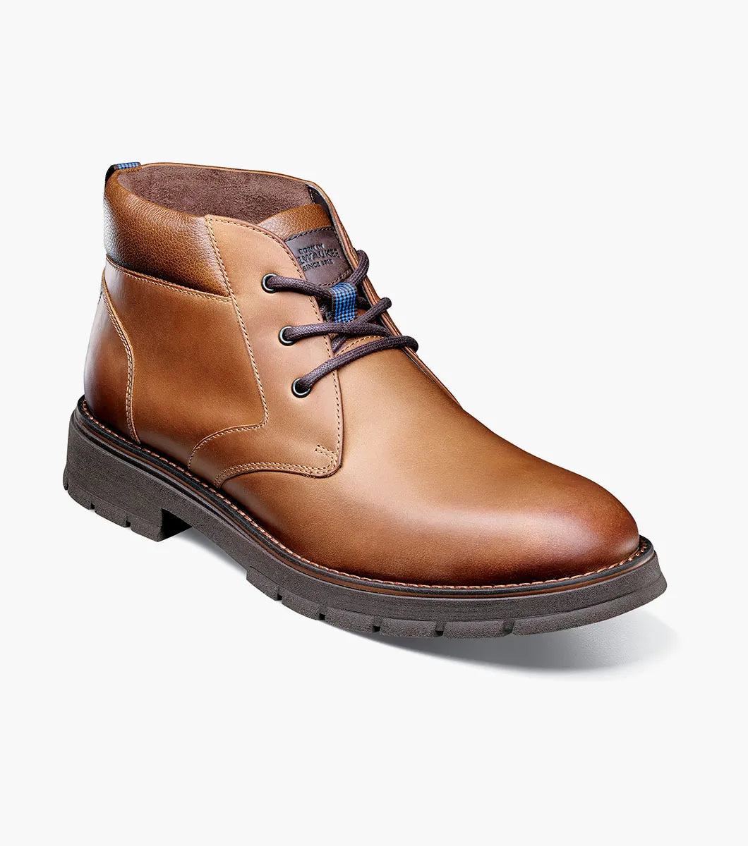 Nunn Bush Briggs Plain Toe Chukka Boot Tan Crazy Horse 85177-239