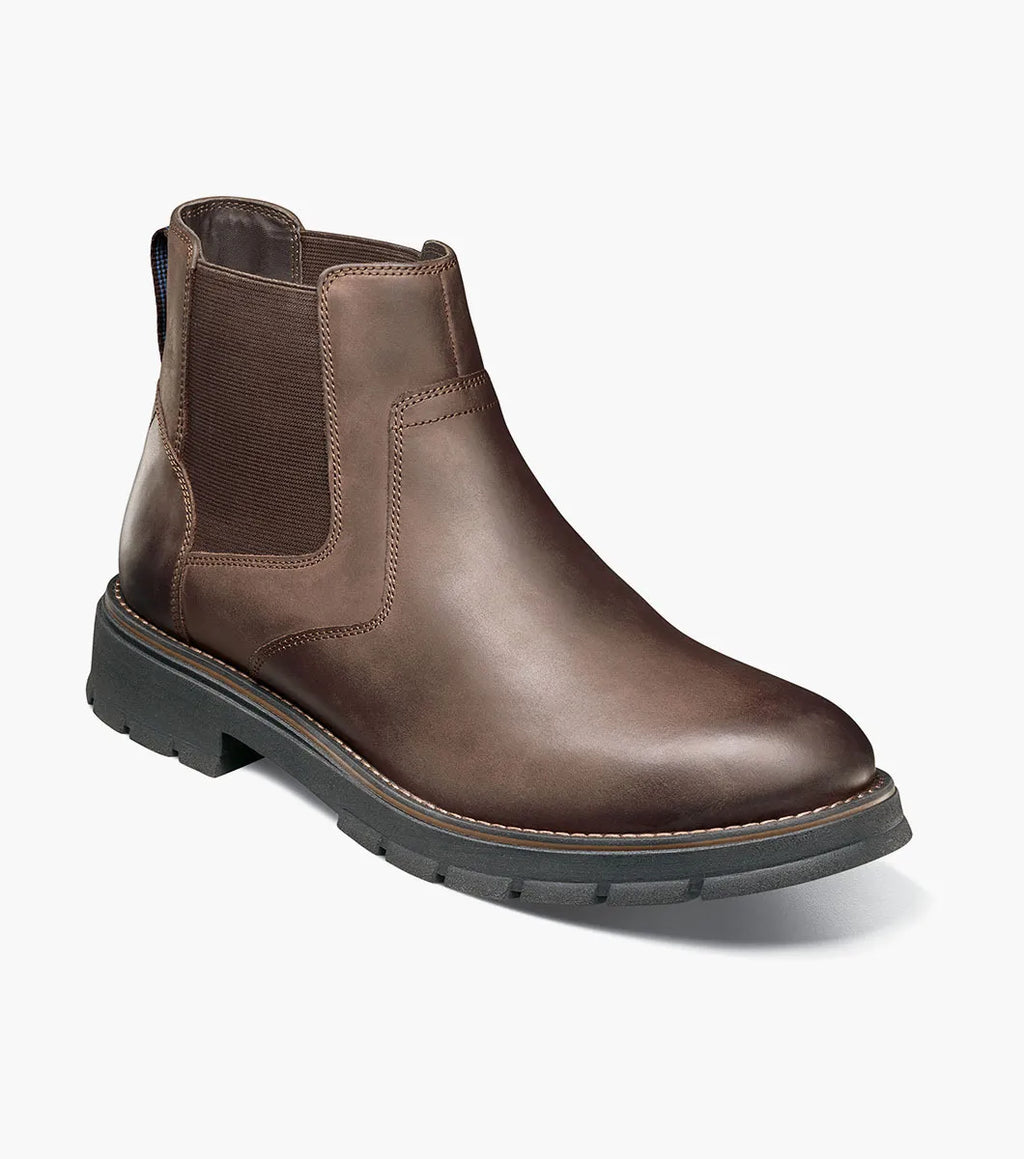 Nunn Bush Briggs Plain Toe Chelsea Boot Brown CH 85178-215