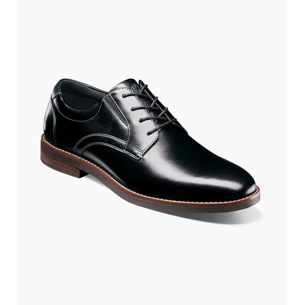 Nunn Bush Fitz Flex Plain Toe Oxford Black 85181-001