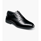 Nunn Bush Fitz Flex Plain Toe Oxford 85181-005 Black Smooth