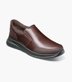 Nunn Bush KORE Taz EZ Hands-Free Moc Toe Slip-On Brown Tumbled 85192-247