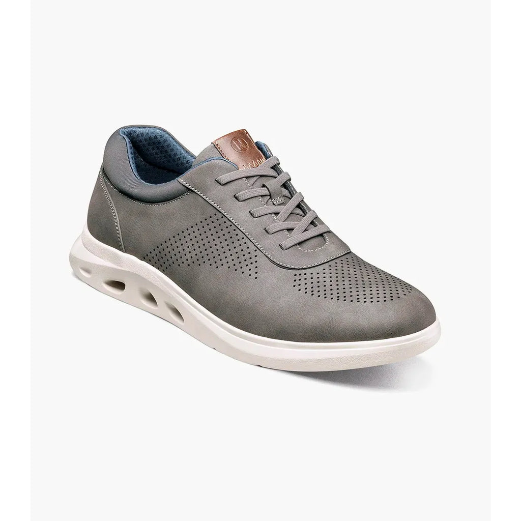 Nunn Bush Ponte Perf Toe Sneaker Gray Multi Lightwieght 85194-062