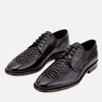 The Arven Black Snake Leather Men Shoe