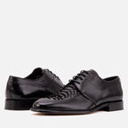 The Arven Black Snake Leather Men Shoe