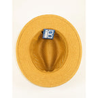 Men's Summer Hat By Broner Woven Straw Style Safari RAMBLER 88-236 Khaki/Navy