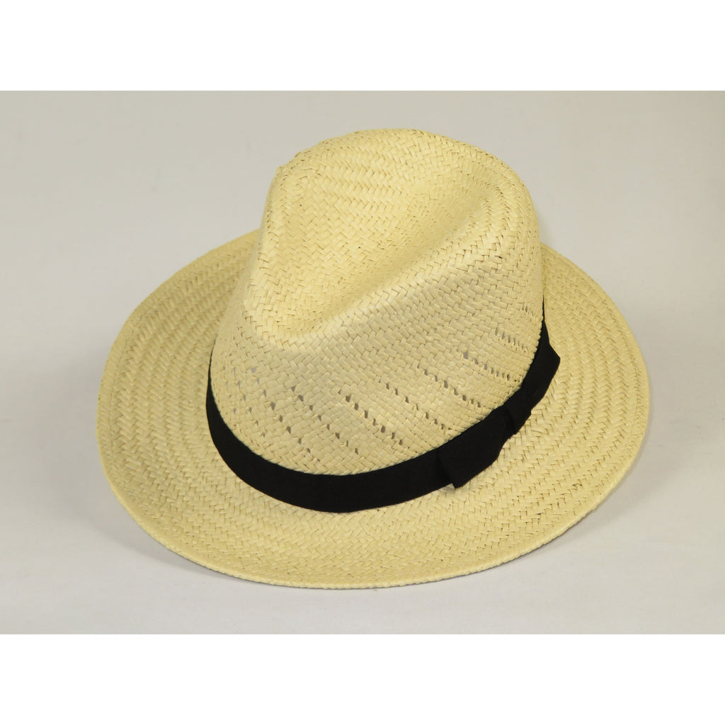 Men's Broner Summer Hat Woven Straw Style Safari RAMBLER 88-238 Natural/Black