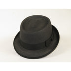 Men's Broner Summer Hat Woven Straw Style Porkpie STAND UP 88-8601 Black