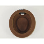 Men's Broner Summer Hat Woven Straw Style Porkpie STAND UP 88-8602 Brown