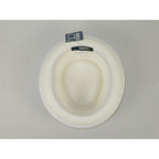 Men's Broner Summer Hat Woven Straw Style Porkpie STAND UP 88-8608 White