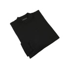 Men PRINCELY Italian Viscose Short Mock Neck Pullover Slim 89567-00 Black 101