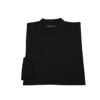 Men PRINCELY Italian Viscose Short Mock Neck Pullover Slim 89567-00 Black 101