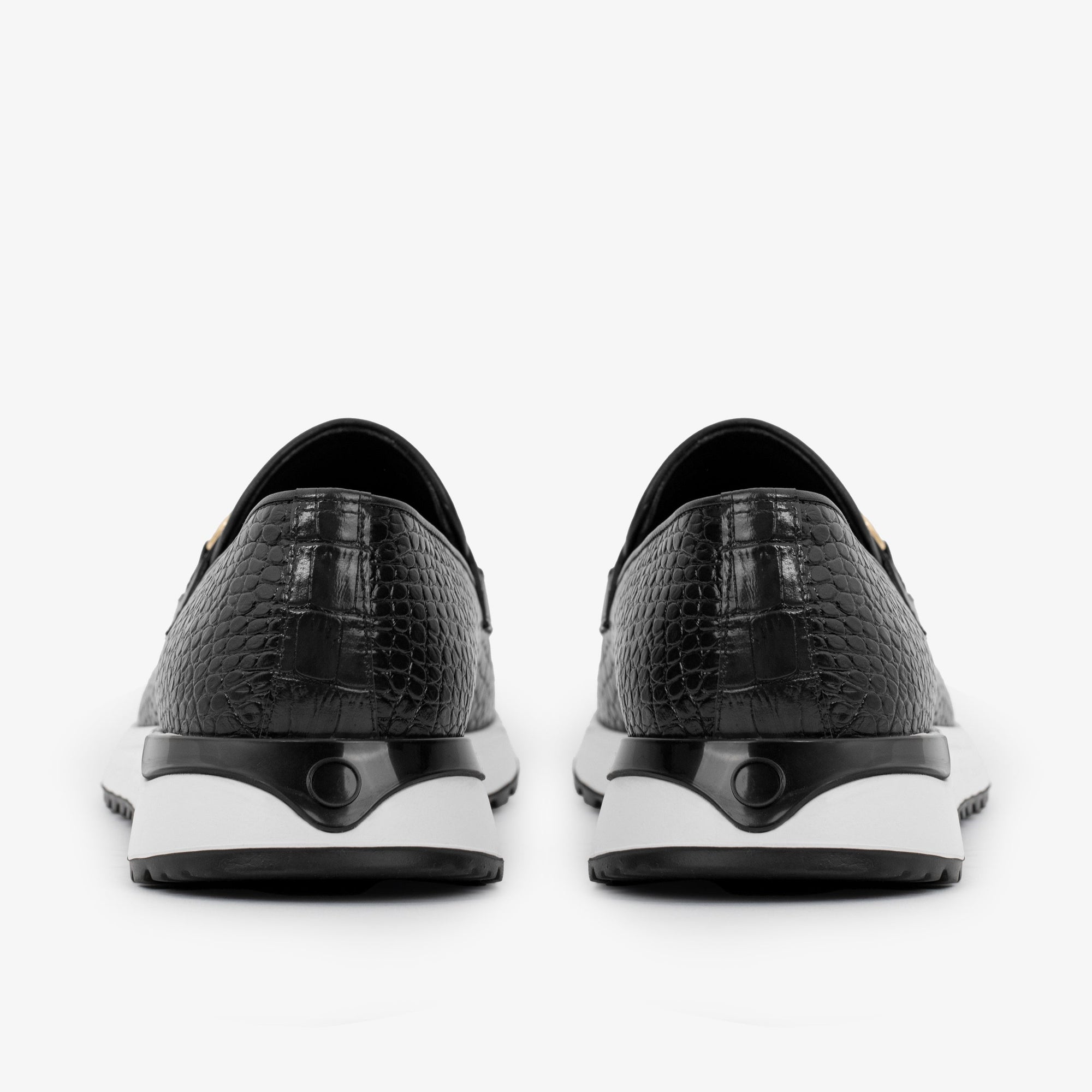 The Padova Black Leather Men Sneaker