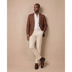 Vinci The Dorian Tan Snake and Baby Buffalo Leather Loafer Men Shoe