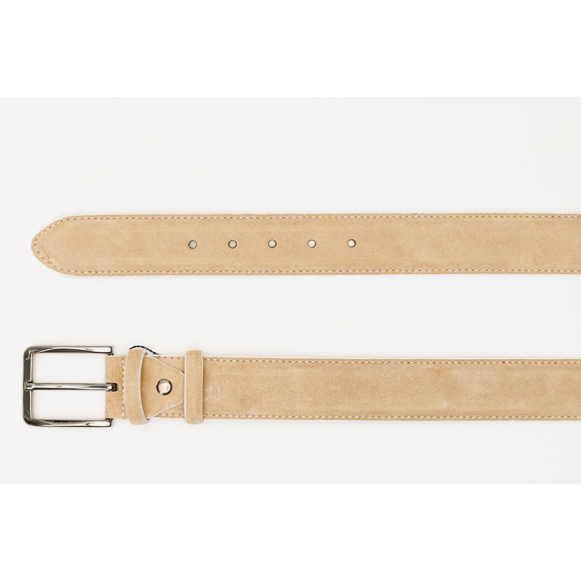 The Bari Beige Leather Belt