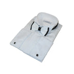 Men CEREMONIA Formal Cotton Shirt Wingtip Slim Fit Turkey #JKP 013 White Floral