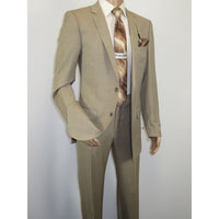 Men's Suit by Giorgio Cosani Textured Wool/Cashmere Blend 901-14 Beige 40 Long