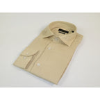 Allegro Premium Linen Shirts Soft Breathable With Hidden Collar Button 901-5 Beige