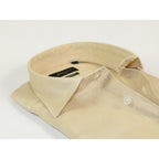 Allegro Premium Linen Shirts Soft Breathable With Hidden Collar Button 901-5 Beige