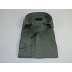 Allegro Premium Linen Shirts Soft Breathable With Hidden Collar Button 901-6 Green