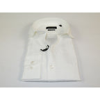 Allegro Premium Linen Shirts Soft Breathable With Hidden Collar Button 902-1 White