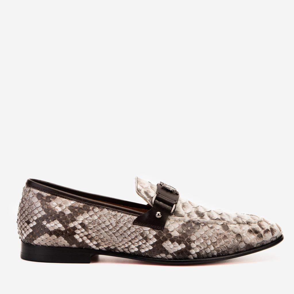 The Boss Snake Naturel White Color Bit Loafer Men Shoe