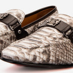 The Boss Snake Naturel White Color Bit Loafer Men Shoe