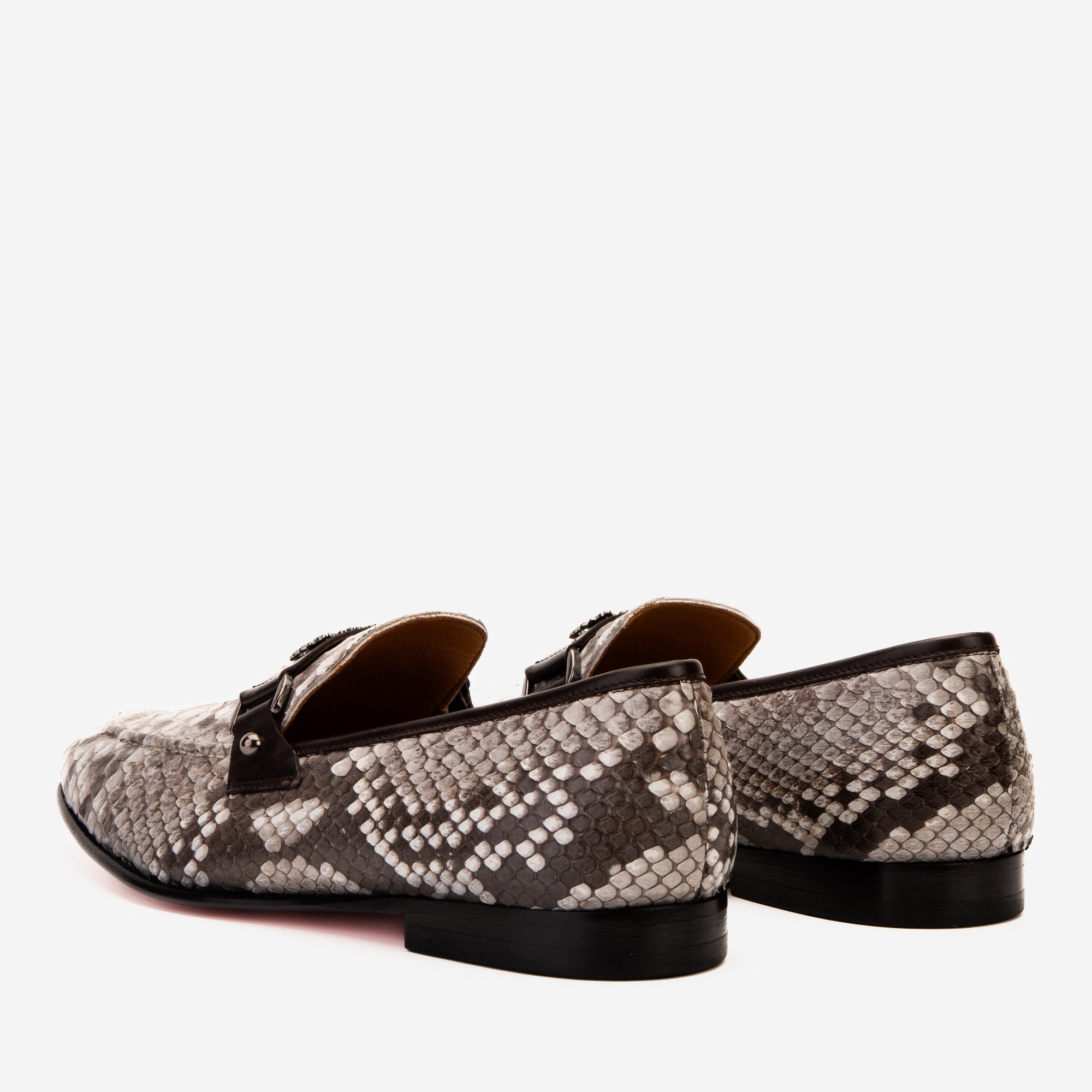 The Boss Snake Naturel White Color Bit Loafer Men Shoe