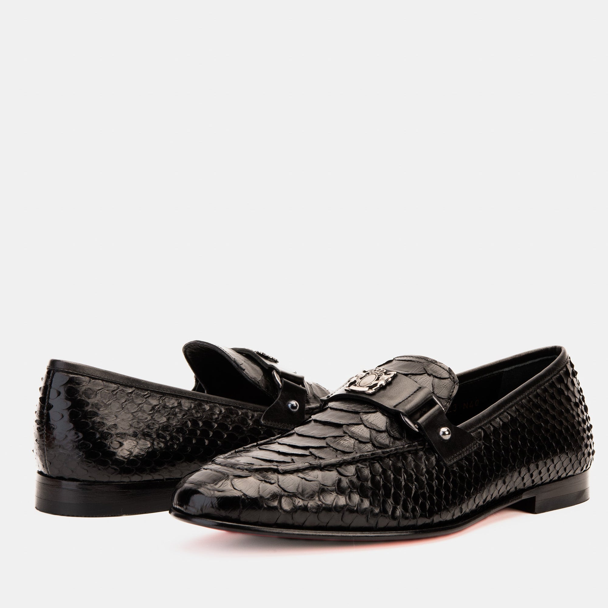 The Boss Pyth Black Shoe Bit Loafer Men Shoe