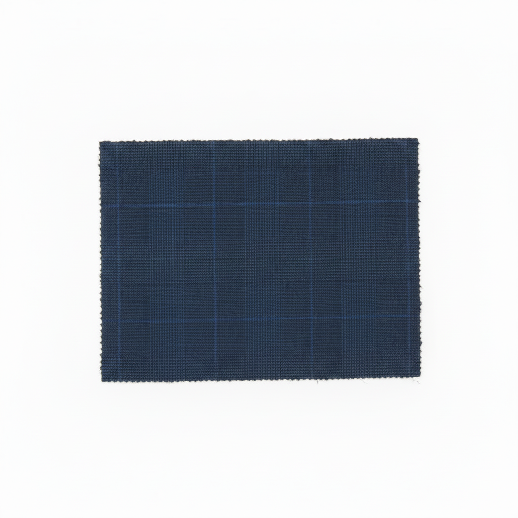 Men's Levent Serez Turkish Suit Super 160's Italian Wool 9125 Blue Glenn Plaid