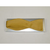 Men's Self Bow Tie By Hand J.Valintin Collection Solid Satin #92548 Gold