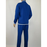 Men's Monte Carlo Turkey Jogging Suit 2pc Jump Set Stretchable 95183 Royal Blue