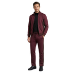 Men's Monte Carlo Turkey Comfort Jogging Suit 2pc Jump Set 95206 Bordo Burgundy
