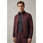 Men's Monte Carlo Turkey Comfort Jogging Suit 2pc Jump Set 95206 Bordo Burgundy
