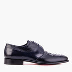 The Arven Navy Snake Leather Men Shoe