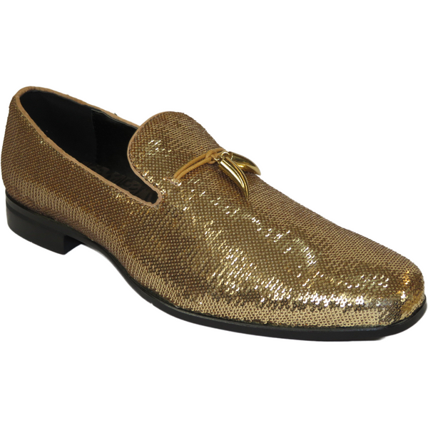 Men's Shoes Sequence Slip on by After midnight 6759 Gold