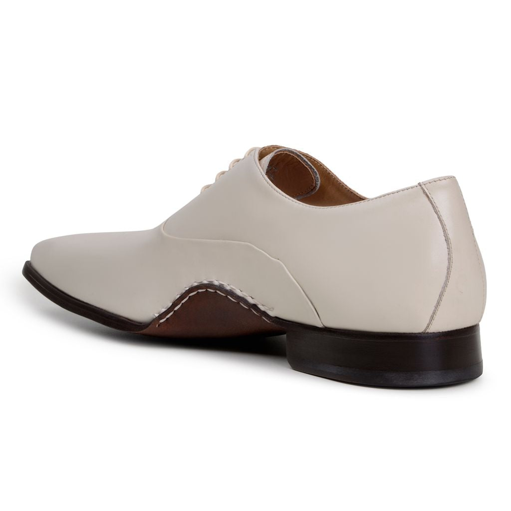 Studio Belvedere Bianca Men’s Shoes Calf-Skin Leather Oxford  Lt. Bone